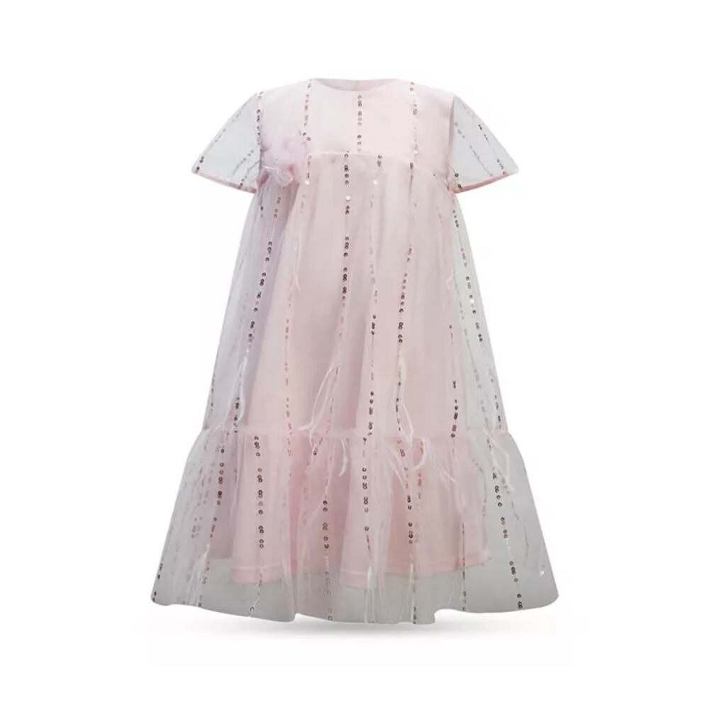 Bardot Junior Emarie Sequin Faux Feather Party Dress
